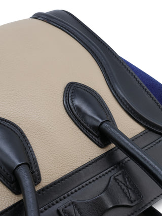 Tricolor Micro Luggage Tote Bag