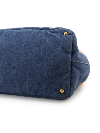 Canapa Fur Denim Tote Bag
