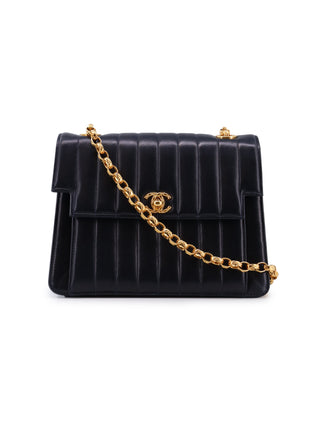 Vertical Quilted Flap Bag