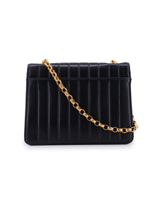 Vertical Quilted Flap Bag