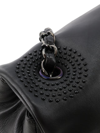 Studded East-West Flap Bag