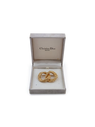 Interlocking Circle Rope Brooch