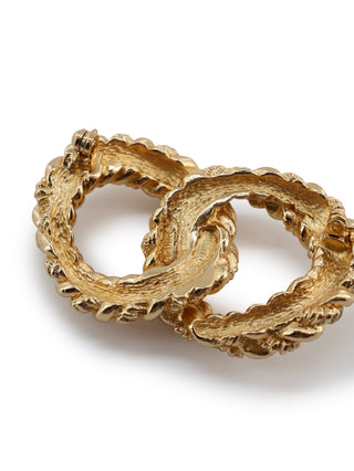 Interlocking Circle Rope Brooch