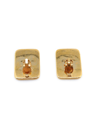 CC Rectangle Clip-on Earrings