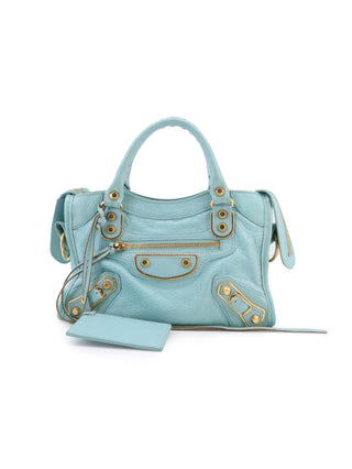 Mini Metallic Edge Classic City Handbag