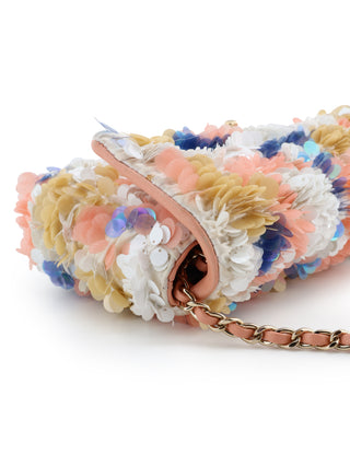 Multicolor Sequins Flap Bag