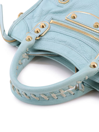 Mini Metallic Edge Classic City Handbag