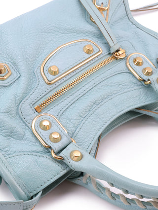 Mini Metallic Edge Classic City Handbag