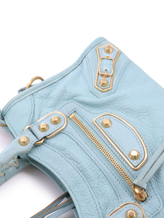 Mini Metallic Edge Classic City Handbag