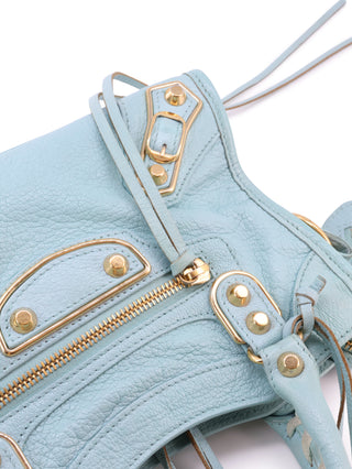 Mini Metallic Edge Classic City Handbag