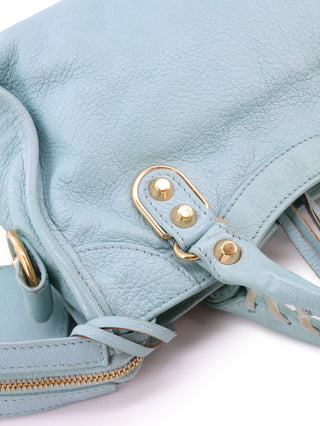 Mini Metallic Edge Classic City Handbag