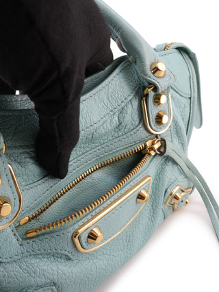 Mini Metallic Edge Classic City Handbag
