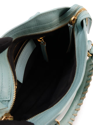 Mini Metallic Edge Classic City Handbag