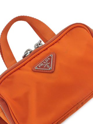 Tessuto x Saffiano Mini Handbag