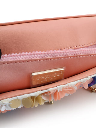 Multicolor Sequins Flap Bag