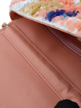 Multicolor Sequins Flap Bag