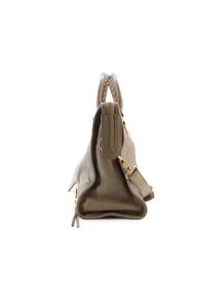Classic City Metallic Edge Shoulder Bag