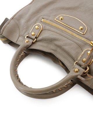 Classic City Metallic Edge Shoulder Bag