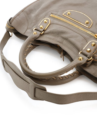 Classic City Metallic Edge Shoulder Bag