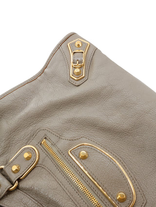 Classic City Metallic Edge Shoulder Bag