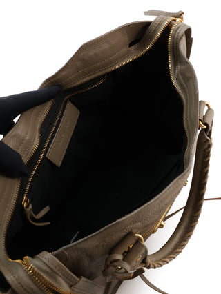 Classic City Metallic Edge Shoulder Bag