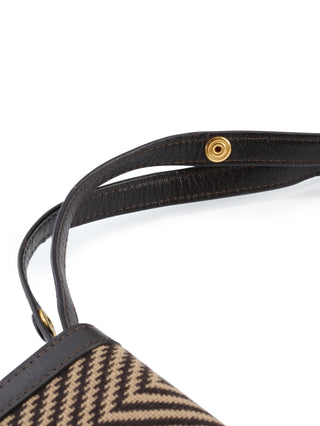 Herringbone Tweed Triomphe Shoulder Bag
