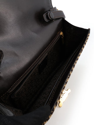 Herringbone Tweed Triomphe Shoulder Bag