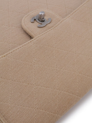 Quilted Fabric Classic Single Flap Shoulder Bag