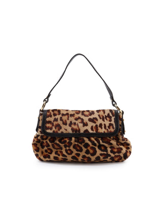 Leopard Ponyhair Chef Shoulder Bag
