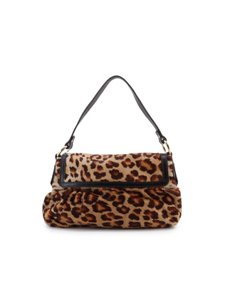 Leopard Ponyhair Chef Shoulder Bag
