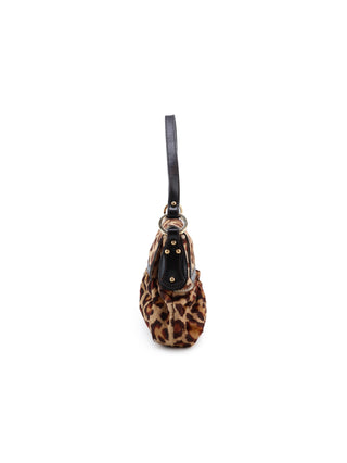 Leopard Ponyhair Chef Shoulder Bag