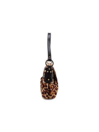 Leopard Ponyhair Chef Shoulder Bag