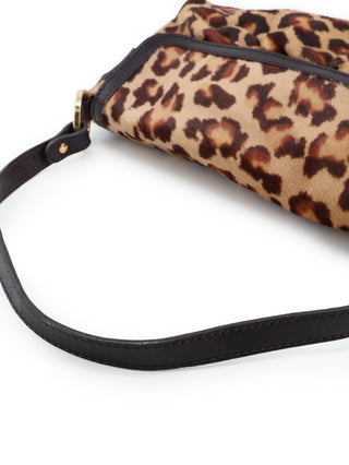 Leopard Ponyhair Chef Shoulder Bag