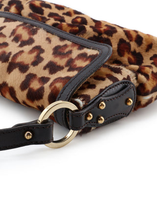 Leopard Ponyhair Chef Shoulder Bag