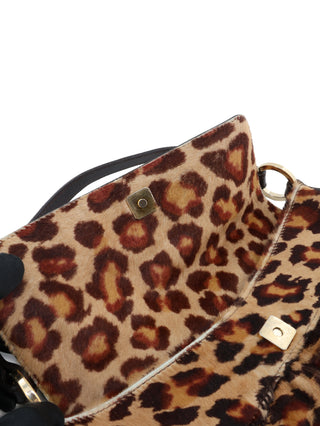 Leopard Ponyhair Chef Shoulder Bag