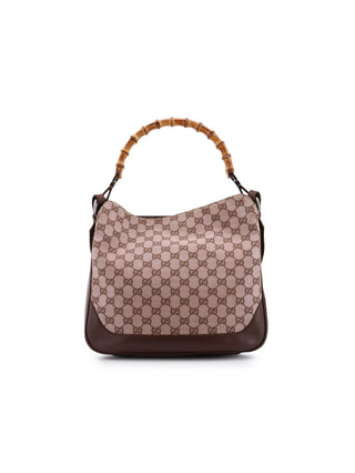 GG Canvas Bamboo 2-Way Bag
