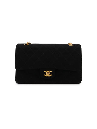 Jersey Double Flap Shoulder Bag