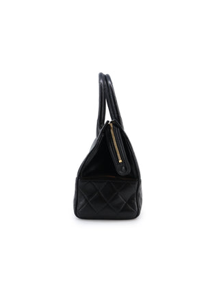 Quilted Bowler Handbag