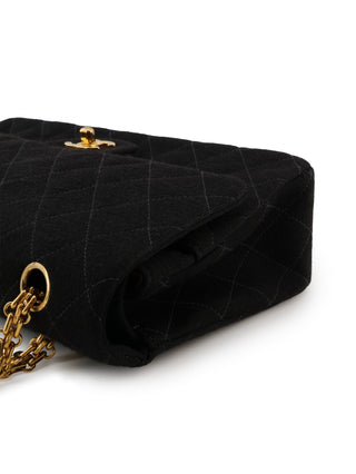 Jersey Double Flap Shoulder Bag