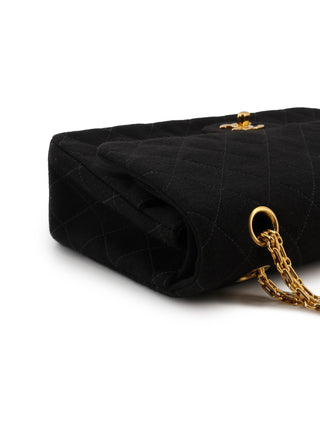 Jersey Double Flap Shoulder Bag
