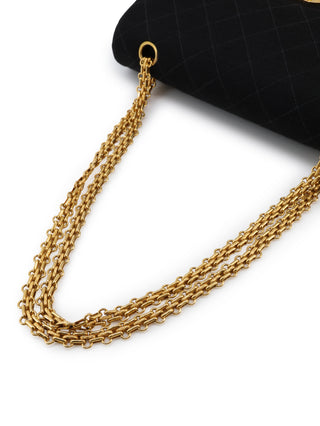 Jersey Double Flap Shoulder Bag