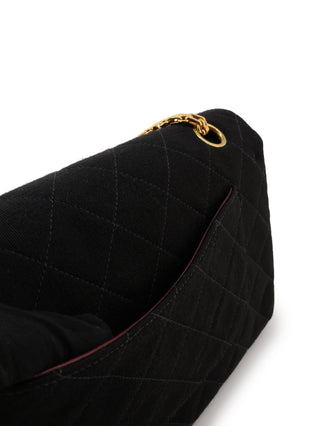 Jersey Double Flap Shoulder Bag