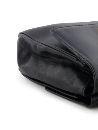 Gancini Double Flap Shoulder Bag