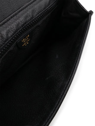 Gancini Double Flap Shoulder Bag