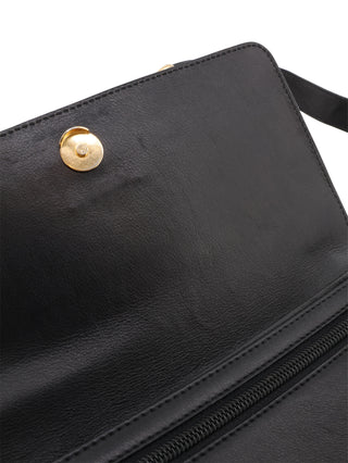Gancini Double Flap Shoulder Bag
