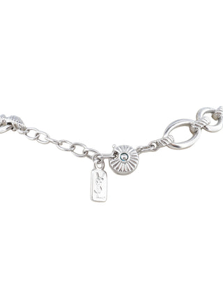 Silver Floral Clusters Necklace