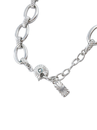 Silver Floral Clusters Necklace