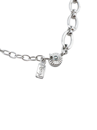 Silver Floral Clusters Necklace