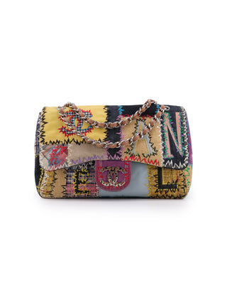Patchwork Jumbo Classic Flap Shoulder Bag