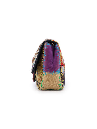 Patchwork Jumbo Classic Flap Shoulder Bag